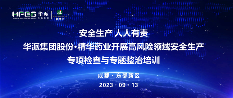 清静生产 人人有责 | 华派集团股份&middot;万利官网入口药业开展高危害领域清静生产专项检查与专题整治培训